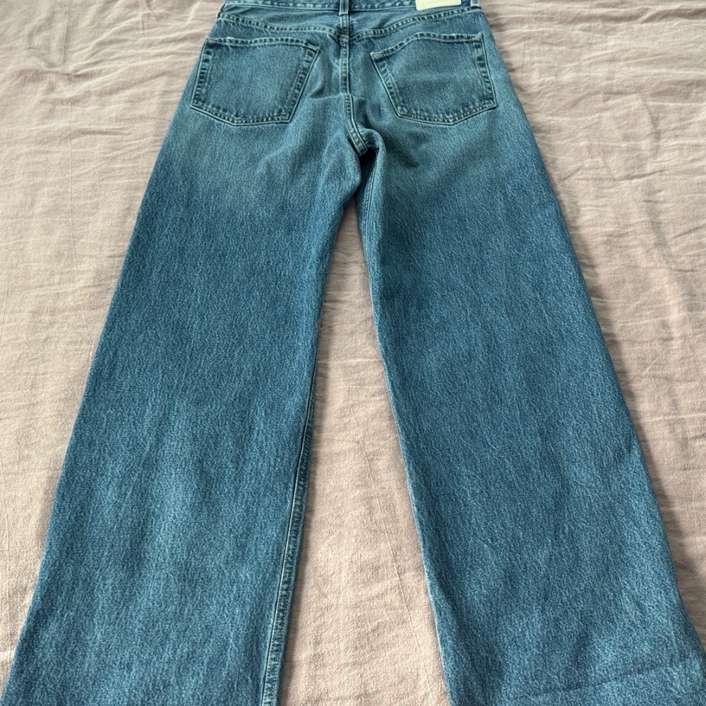Citizens Of Humanity Wide Leg Blue Denim Jeans - Picture 6 of 13